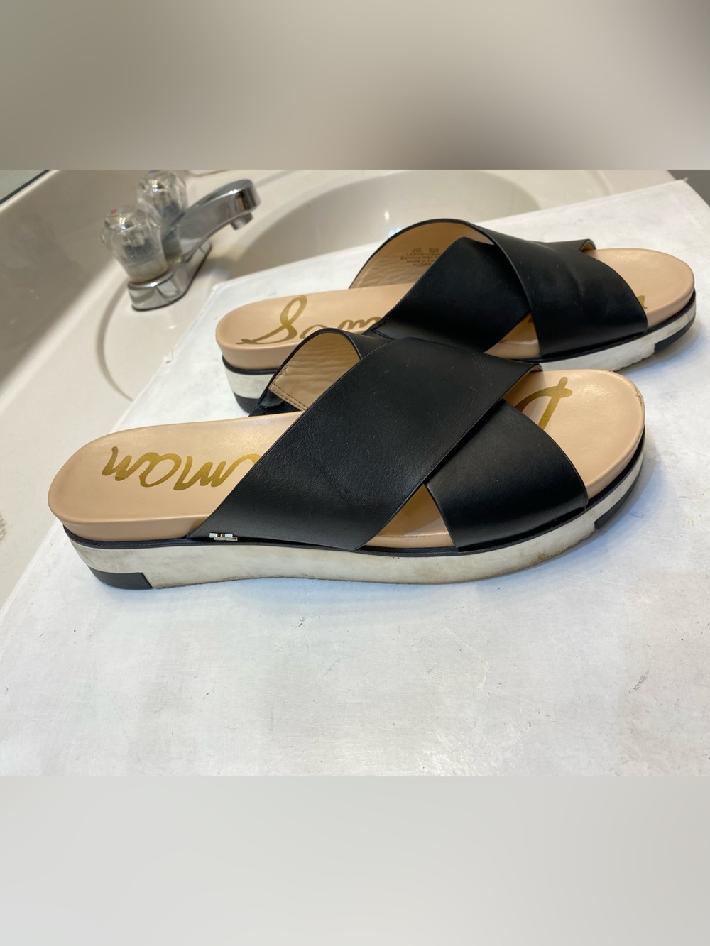 Sam Edelman Audrea Slide good condition good bottom clean interior Size 8.5M - Picture 2 of 8